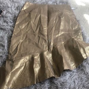 Gold skirt // lovers and friends